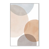 wall-art-print-canvas-poster-framed-Circles Beige-by-Dear Musketeer Studio-Gioia Wall Art