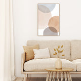wall-art-print-canvas-poster-framed-Circles Beige-by-Dear Musketeer Studio-Gioia Wall Art