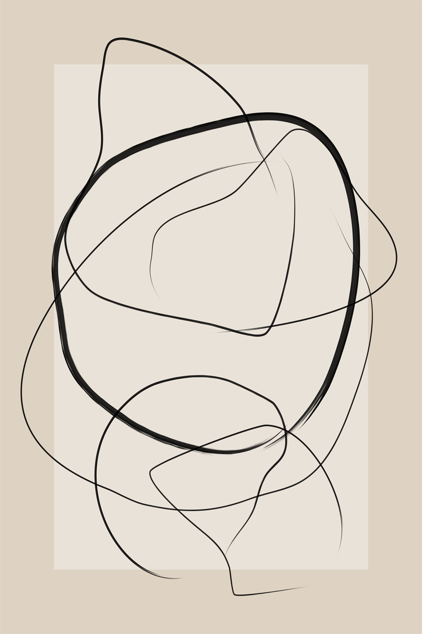 wall-art-print-canvas-poster-framed-Circular Harmony , By Elena Ristova-GIOIA-WALL-ART