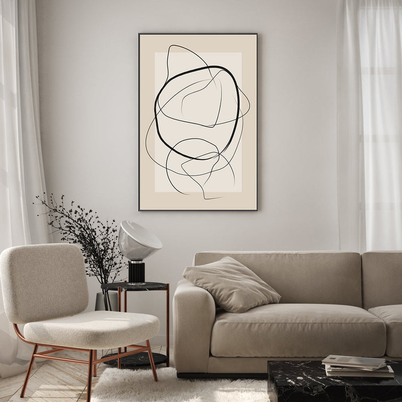 wall-art-print-canvas-poster-framed-Circular Harmony , By Elena Ristova-GIOIA-WALL-ART