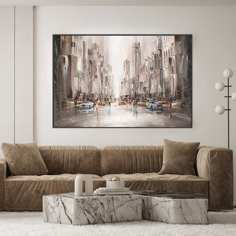 wall-art-print-canvas-poster-framed-City Life, New York , By Isabella Karolewicz-7