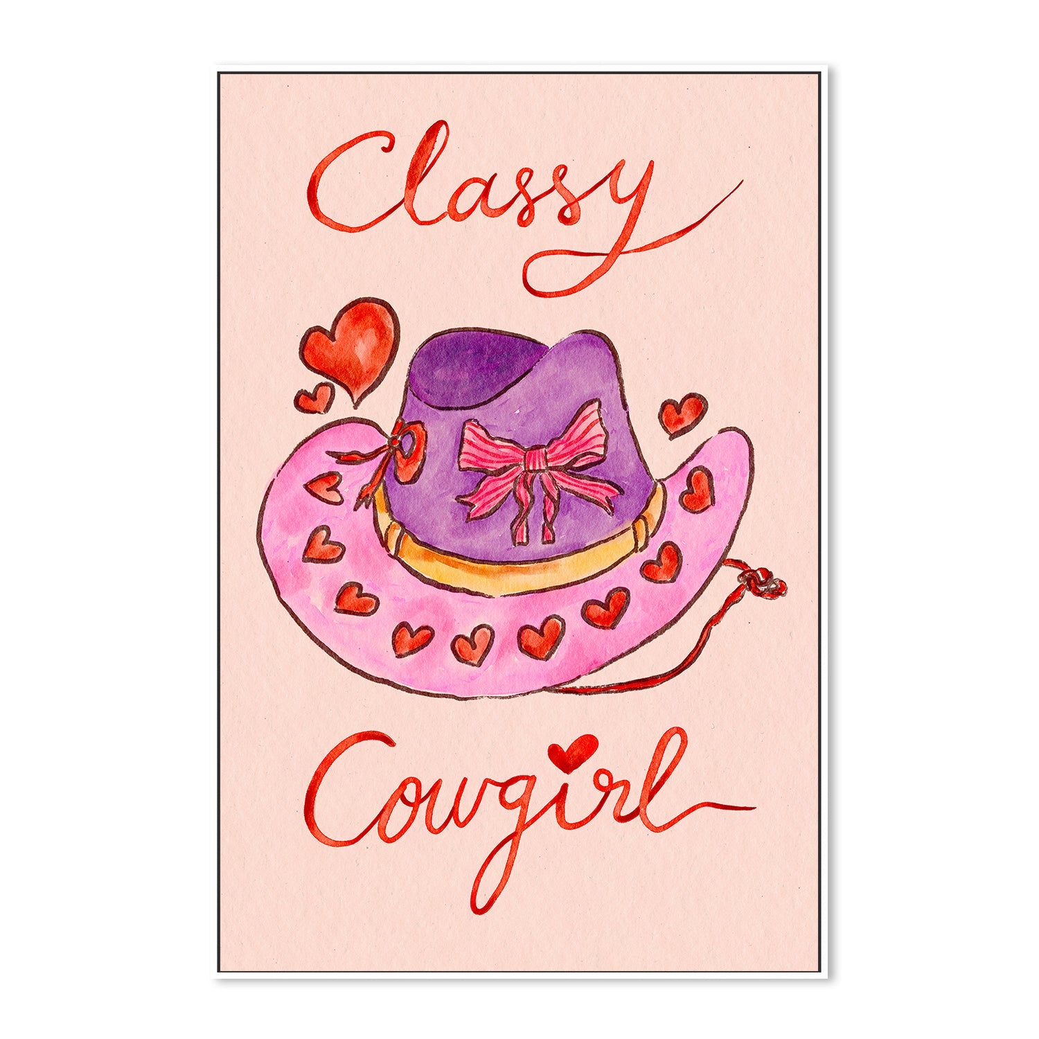 wall-art-print-canvas-poster-framed-Classy Coquette Cowgirl , By Kartika Paramita-5