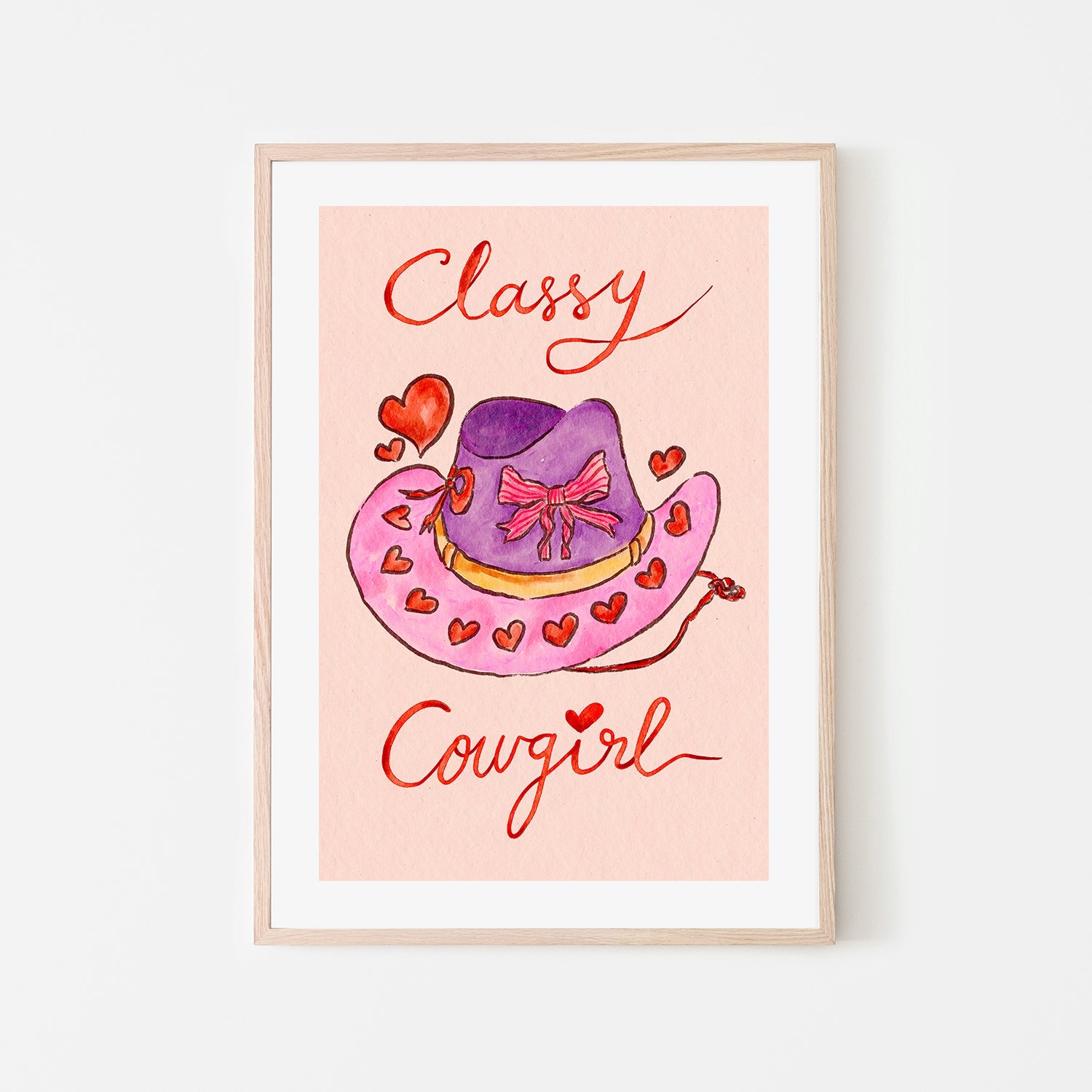 wall-art-print-canvas-poster-framed-Classy Coquette Cowgirl , By Kartika Paramita-6