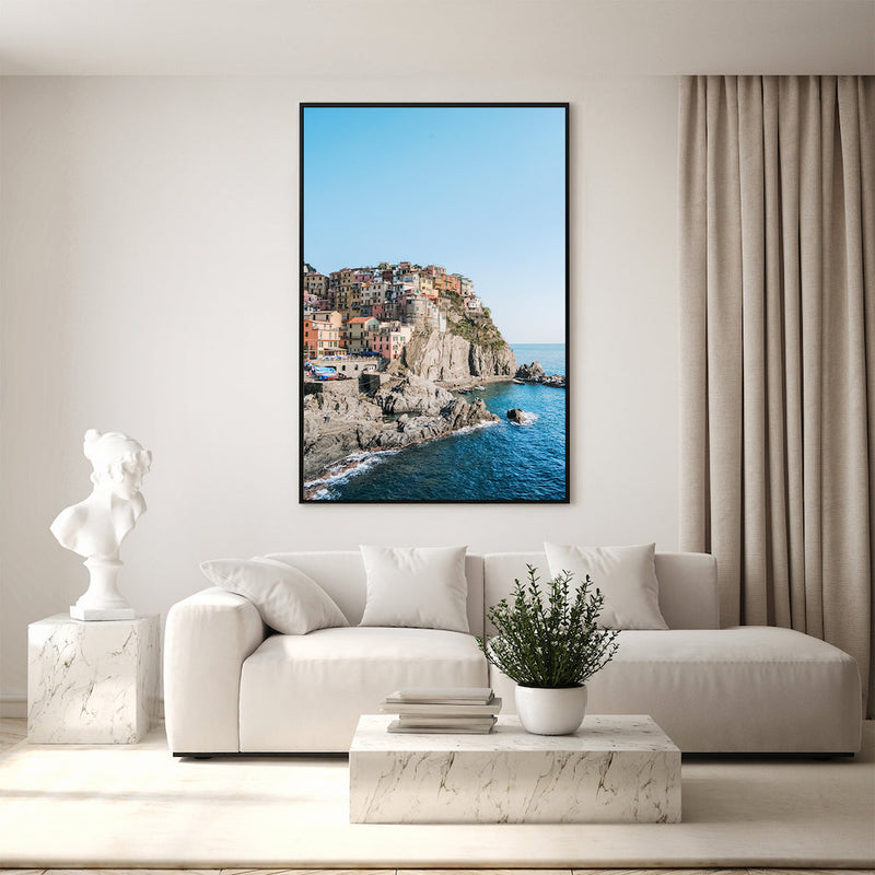wall-art-print-canvas-poster-framed-Cliffs Of The Cinque Terre , By Leggera Studio-2