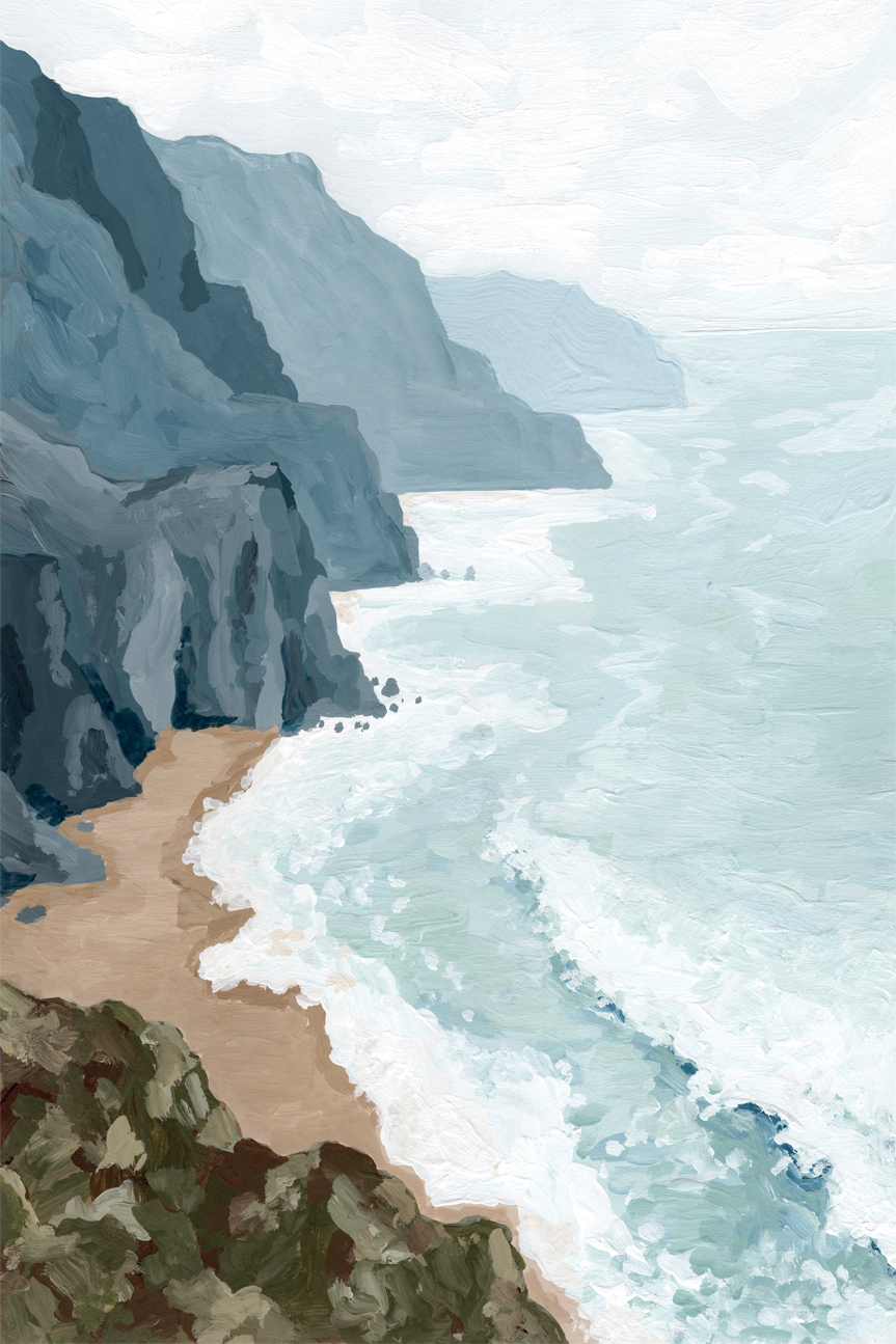 wall-art-print-canvas-poster-framed-Cliffs Shores , By Hannah Weisner-1