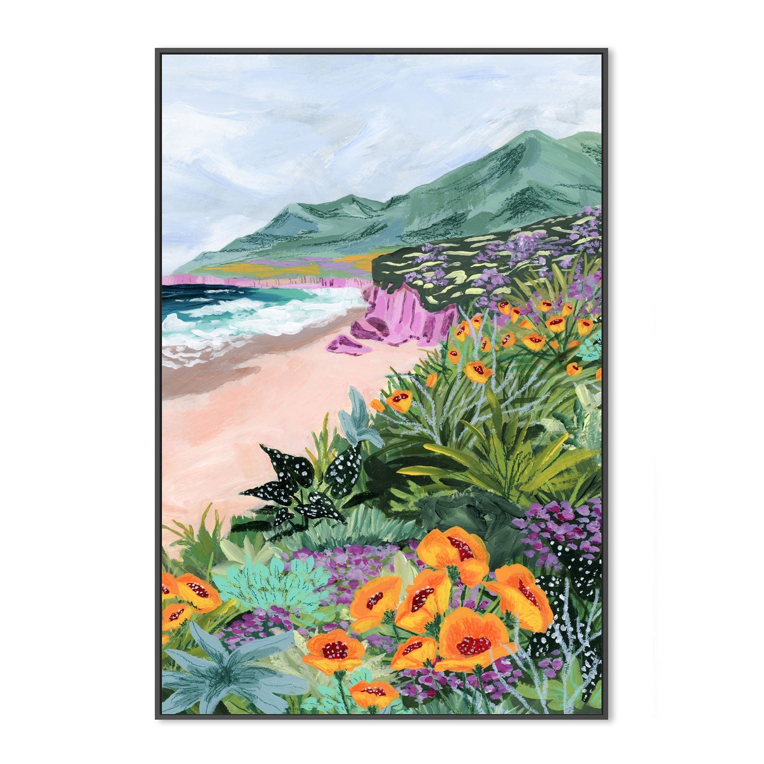 wall-art-print-canvas-poster-framed-Coastal Bluffs-3