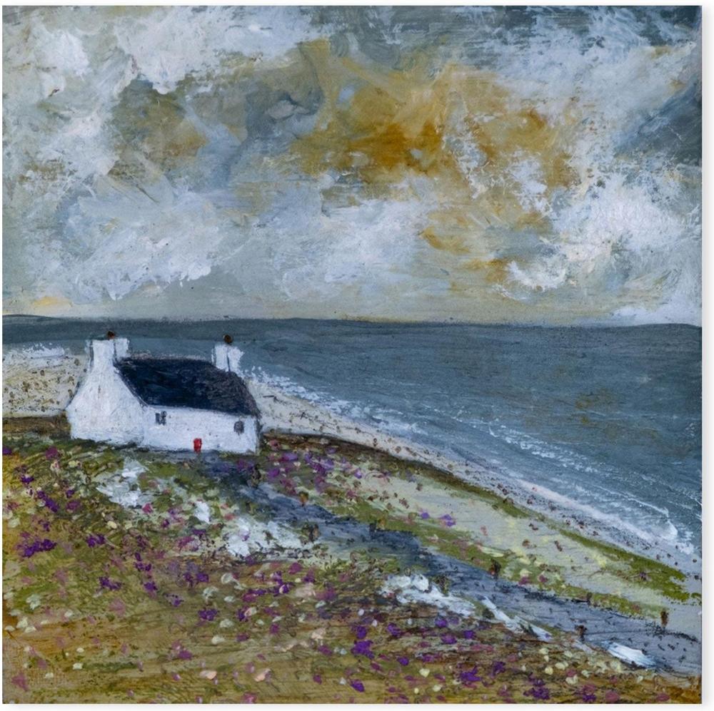 wall-art-print-canvas-poster-framed-Costal Cottage-by-Louise O'Hara-Gioia Wall Art