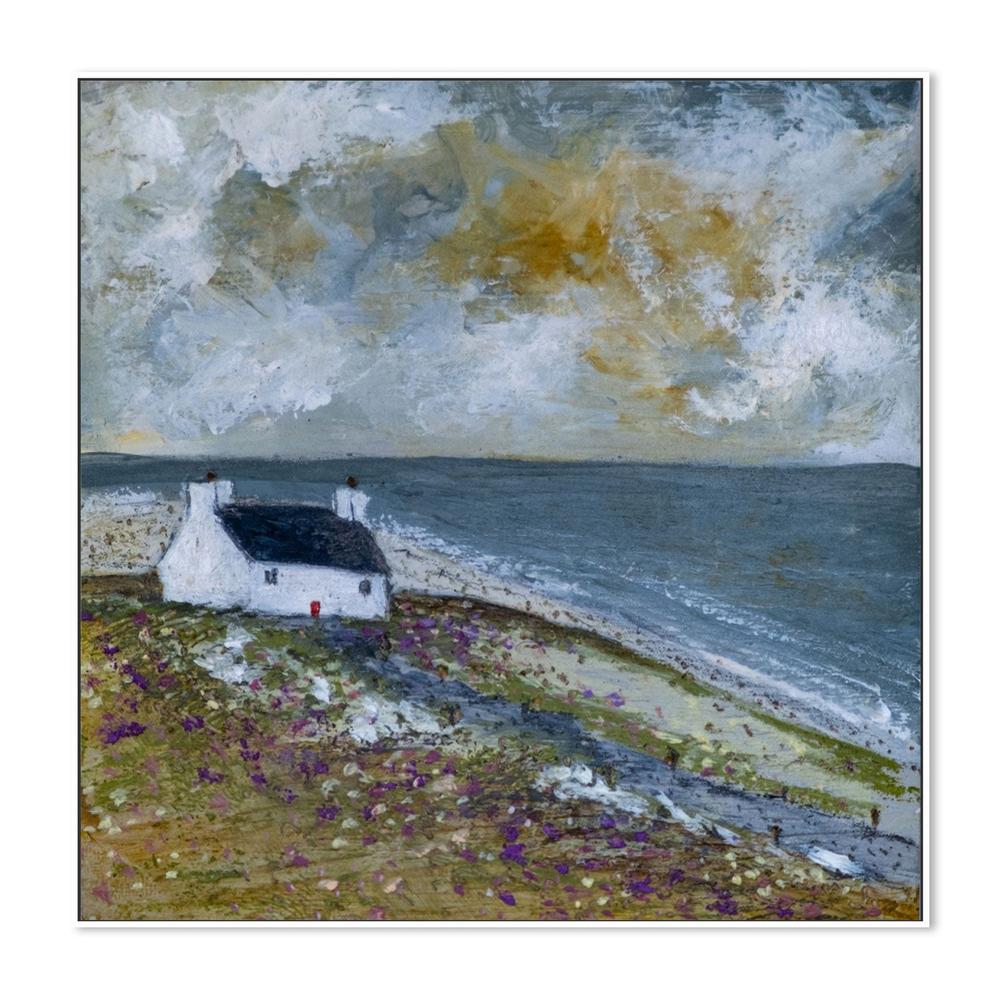 wall-art-print-canvas-poster-framed-Costal Cottage-by-Louise O'Hara-Gioia Wall Art