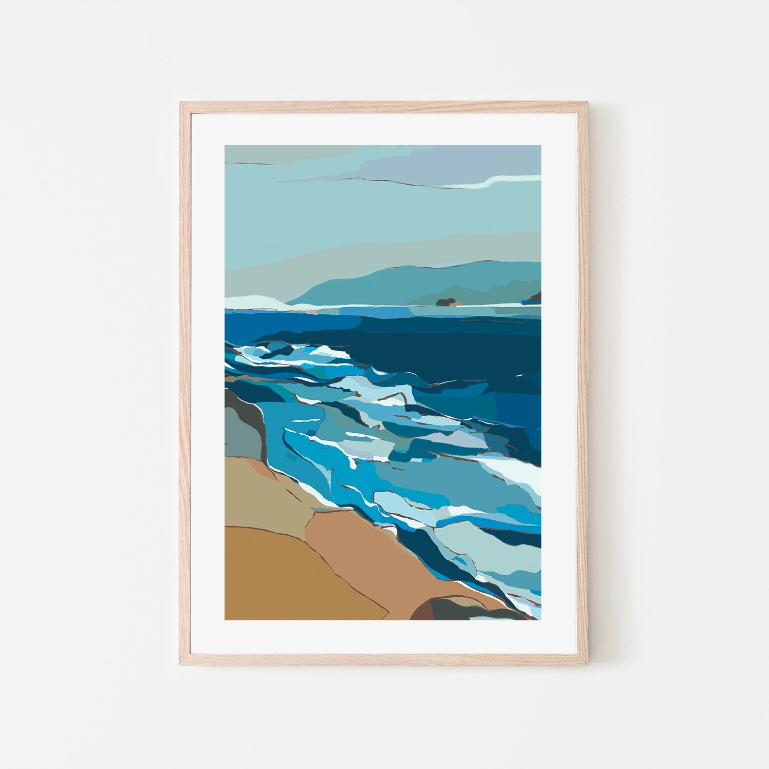 wall-art-print-canvas-poster-framed-Coastline , By Nikita Jariwala-6