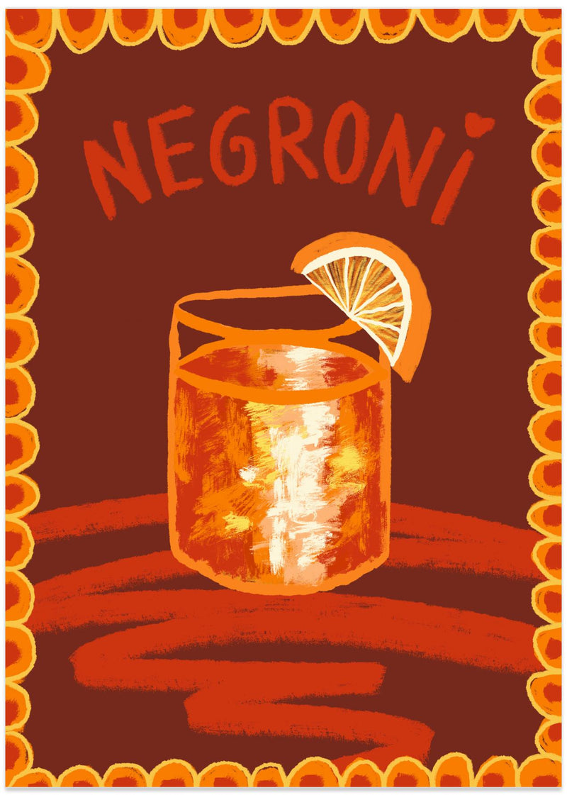 wall-art-print-canvas-poster-framed-Cocktail Negroni , By Studio Dolci-1