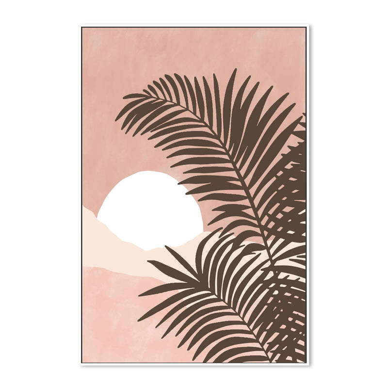 wall-art-print-canvas-poster-framed-Cocoa Palm Leaves , By Elena Ristova-GIOIA-WALL-ART