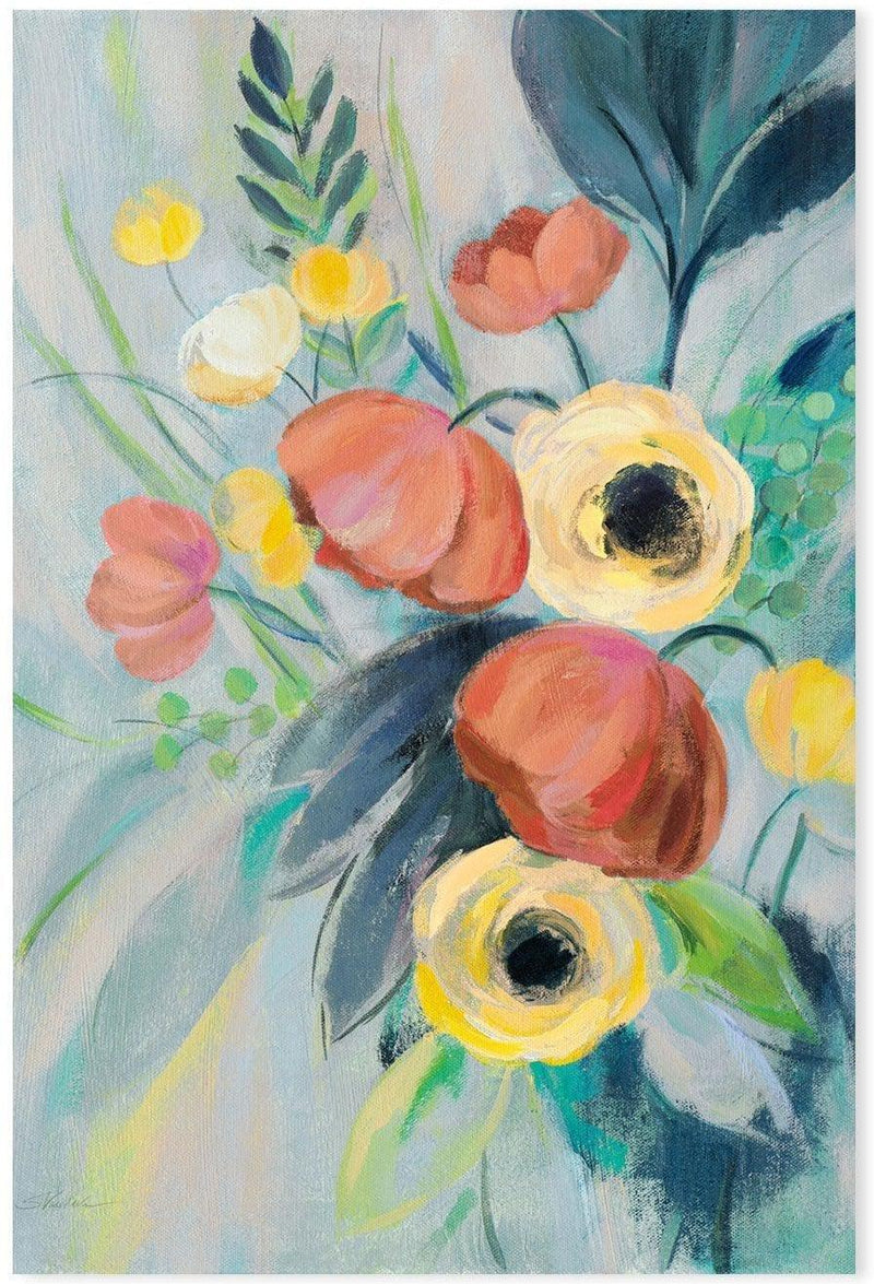 wall-art-print-canvas-poster-framed-Colorful Elegant Floral, Style B-by-Silvia Vassileva-Gioia Wall Art