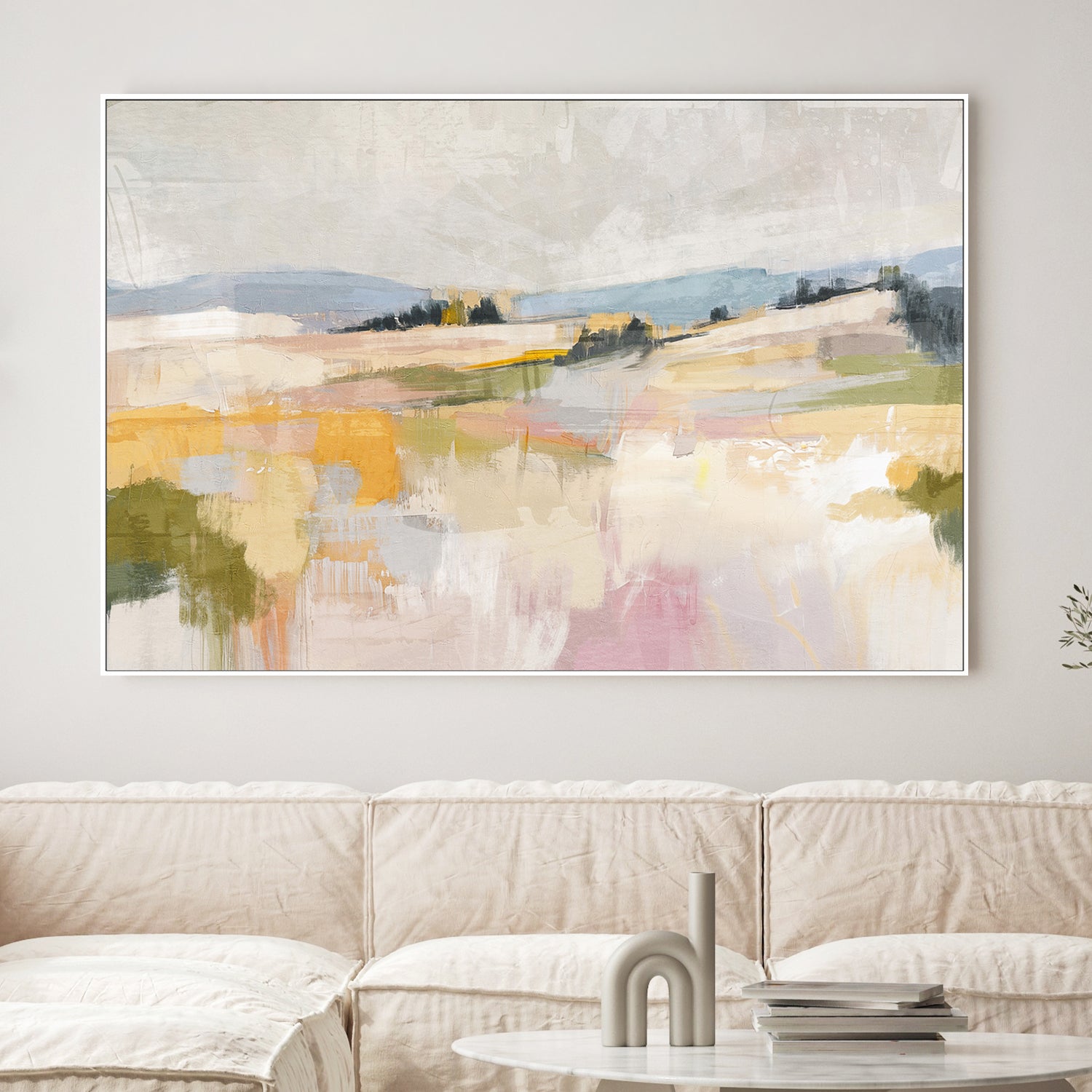 wall-art-print-canvas-poster-framed-Colorful Fields, Style A-2