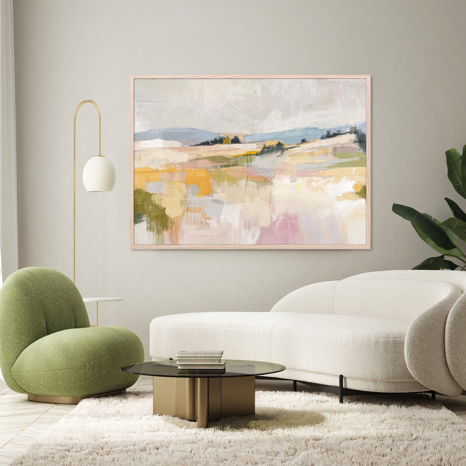 wall-art-print-canvas-poster-framed-Colorful Fields, Style A-8