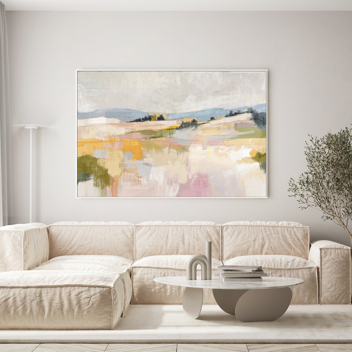 wall-art-print-canvas-poster-framed-Colorful Fields, Style A-9