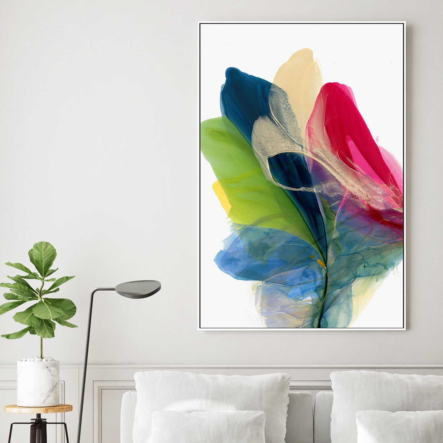 wall-art-print-canvas-poster-framed-Colorful Petals in Motion-2