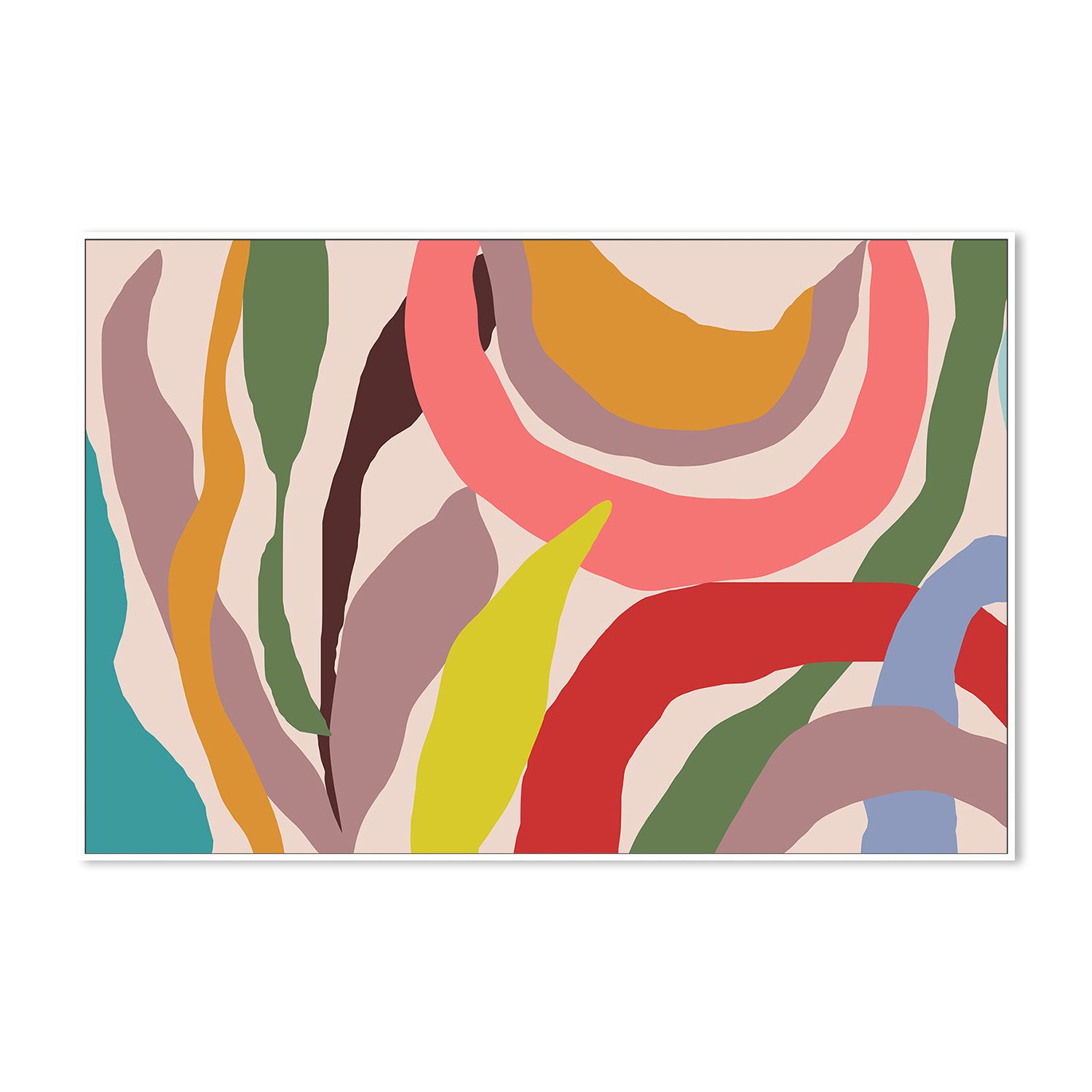 wall-art-print-canvas-poster-framed-Colorful Wavescape-5