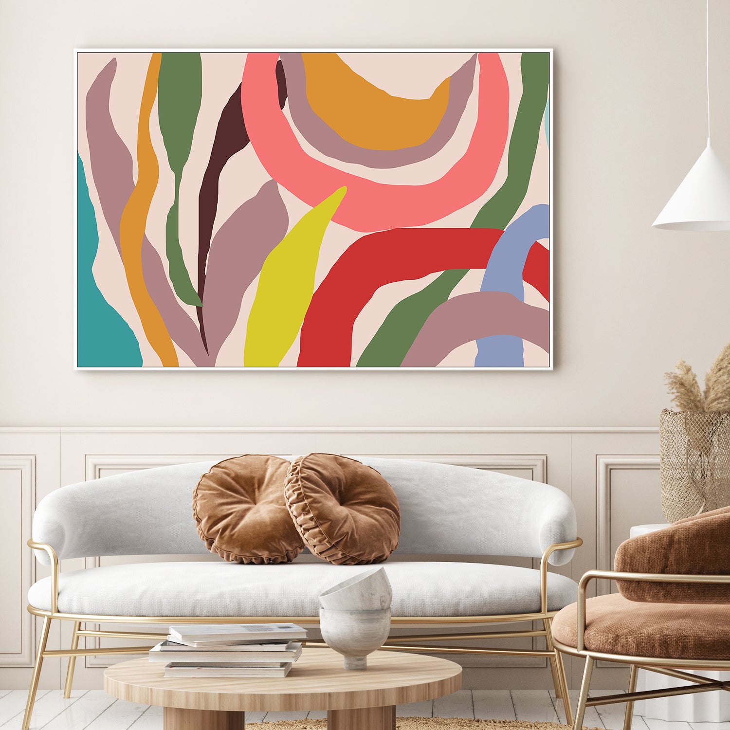 wall-art-print-canvas-poster-framed-Colorful Wavescape-8
