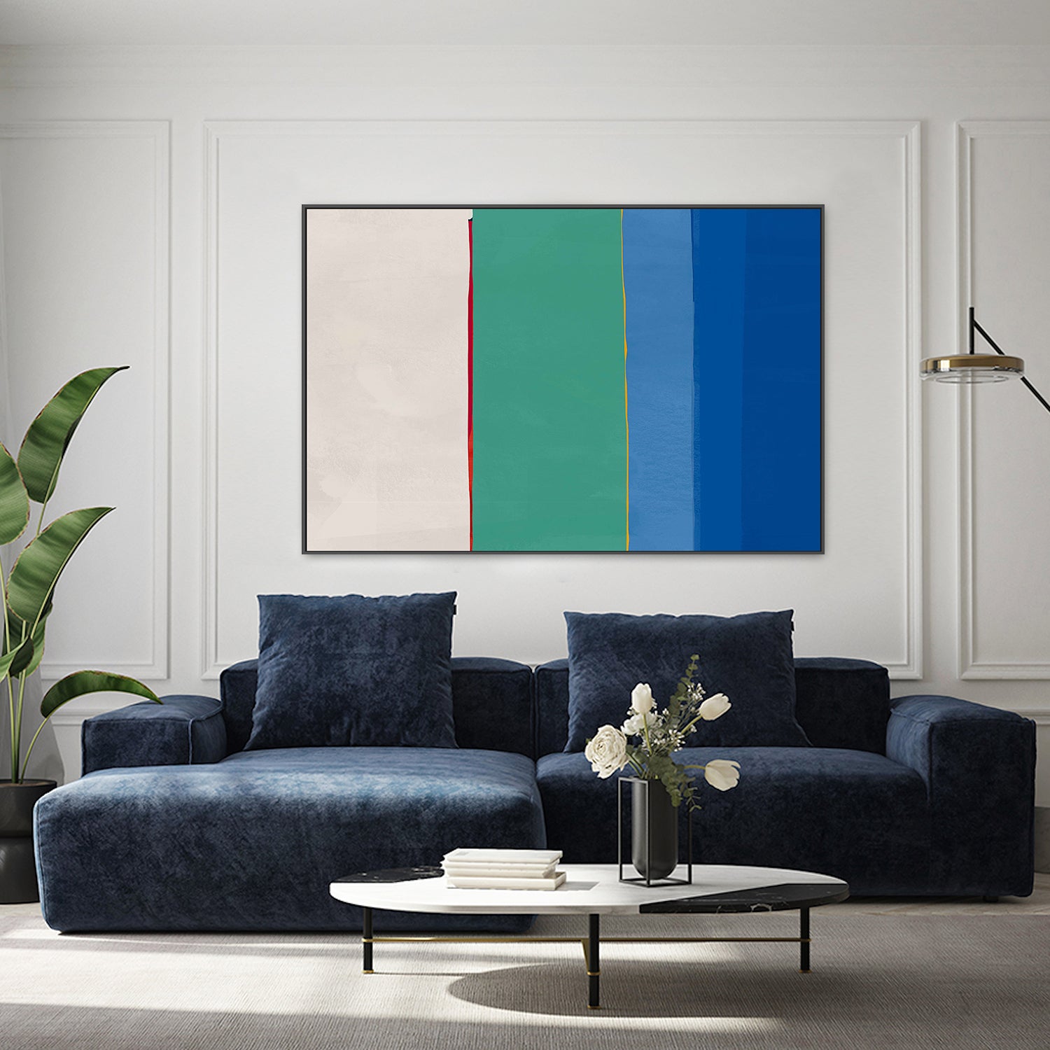 wall-art-print-canvas-poster-framed-Colour Bar Symphony, Style A-7