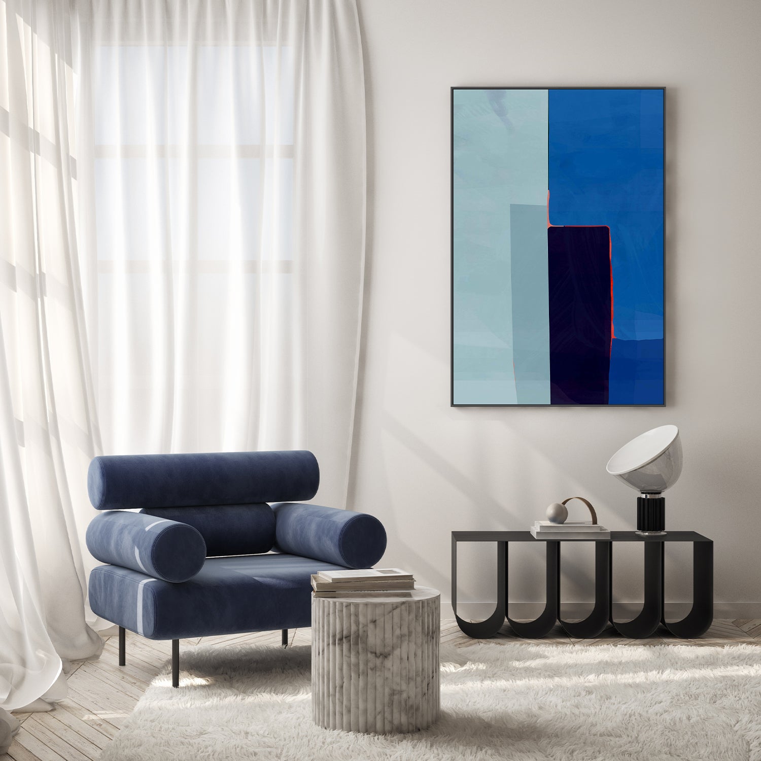 wall-art-print-canvas-poster-framed-Colour Bar Symphony, Style B-7