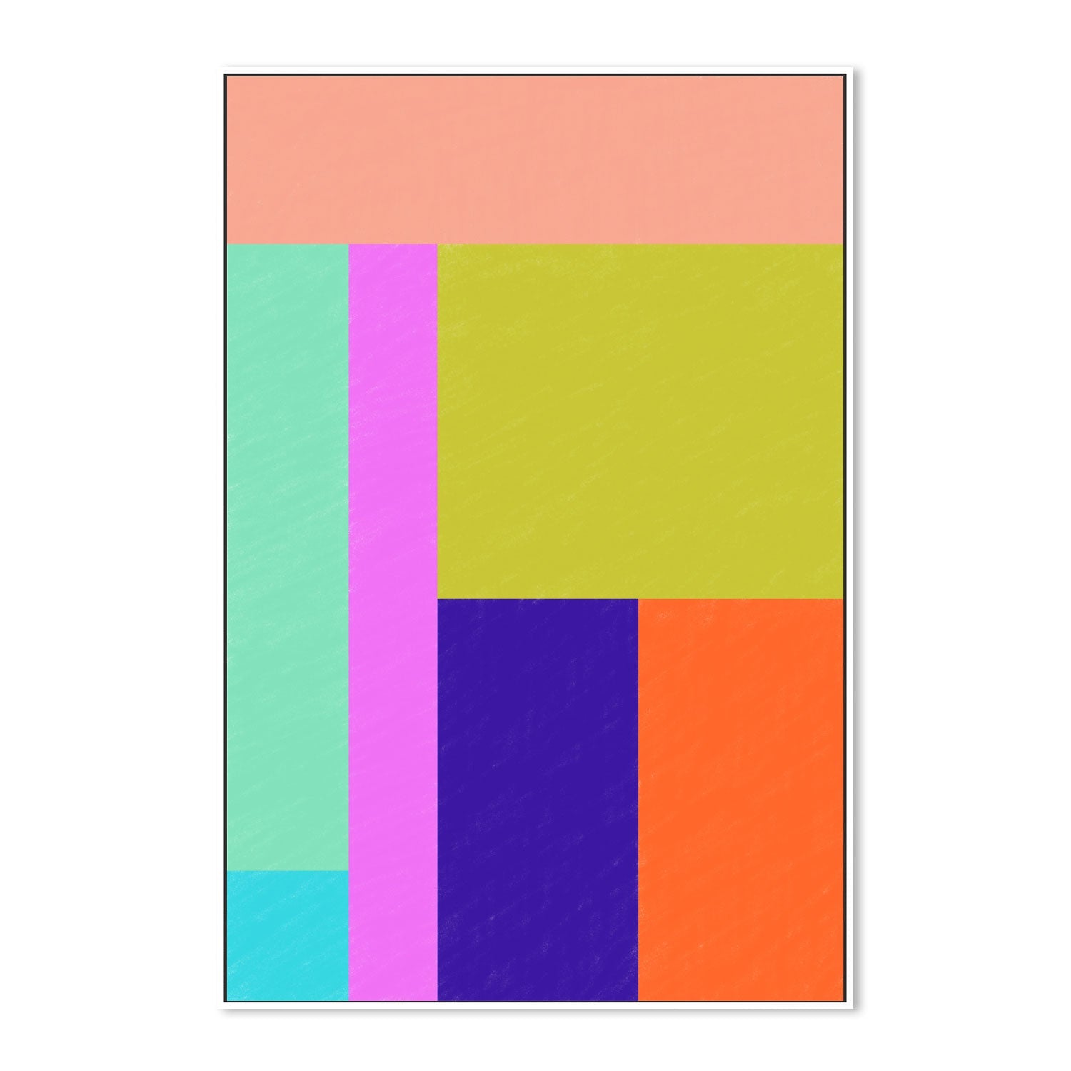 wall-art-print-canvas-poster-framed-Colour Block , By Unratio-5