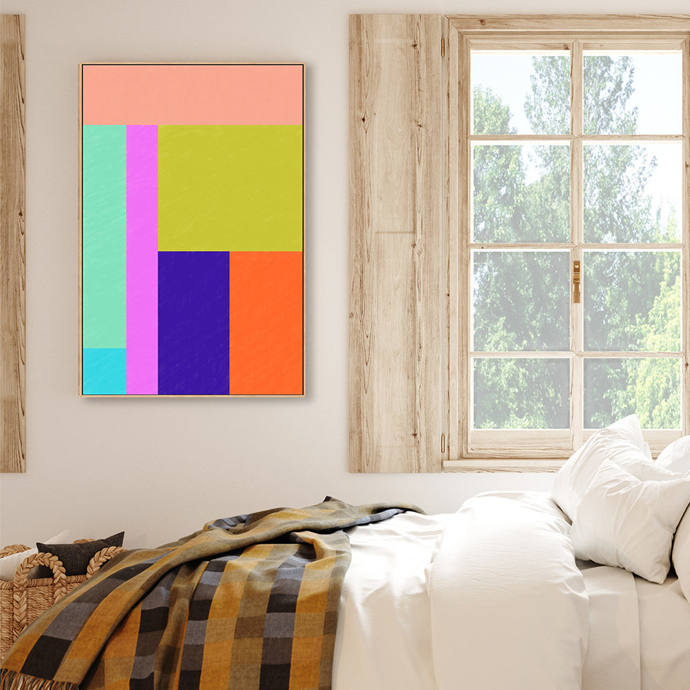 wall-art-print-canvas-poster-framed-Colour Block , By Unratio-7