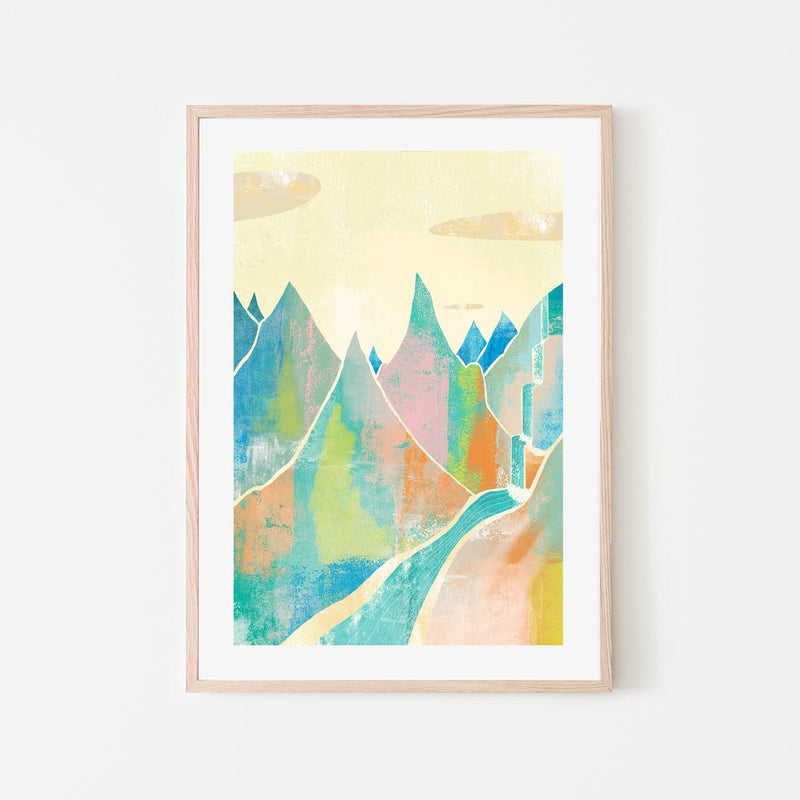 wall-art-print-canvas-poster-framed-Colour Cascade , By Nikita Jariwala-GIOIA-WALL-ART