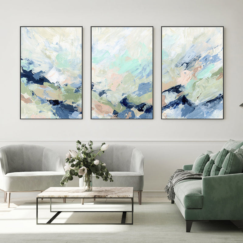 wall-art-print-canvas-poster-framed-Colour Splash, Style A,B & C, Set Of 3 , By Emily Wood-2