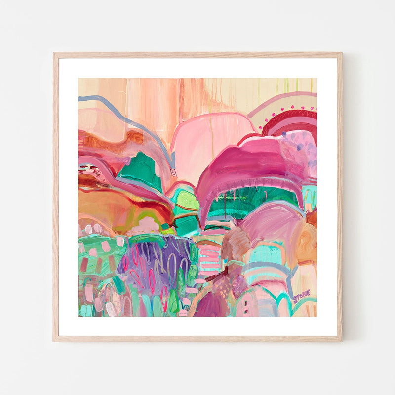wall-art-print-canvas-poster-framed-Coloured Oasis , By Belinda Stone-GIOIA-WALL-ART