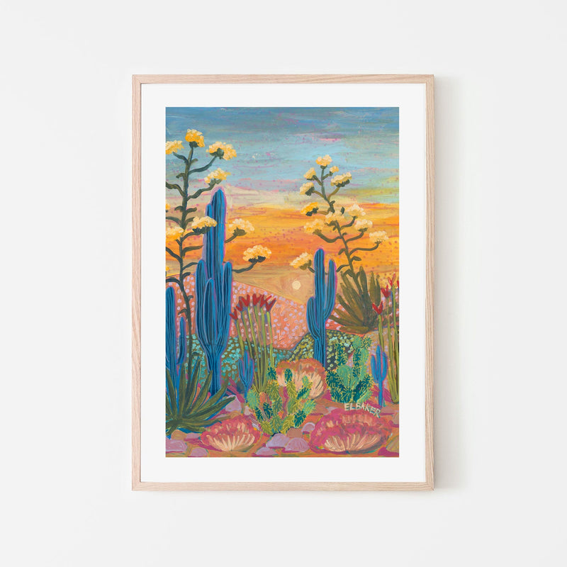 wall-art-print-canvas-poster-framed-Colourful Cactus , By Eleanor Baker-6