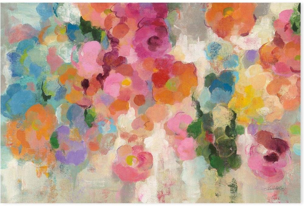 wall-art-print-canvas-poster-framed-Colourful Garden, Style A-by-Silvia Vassileva-Gioia Wall Art
