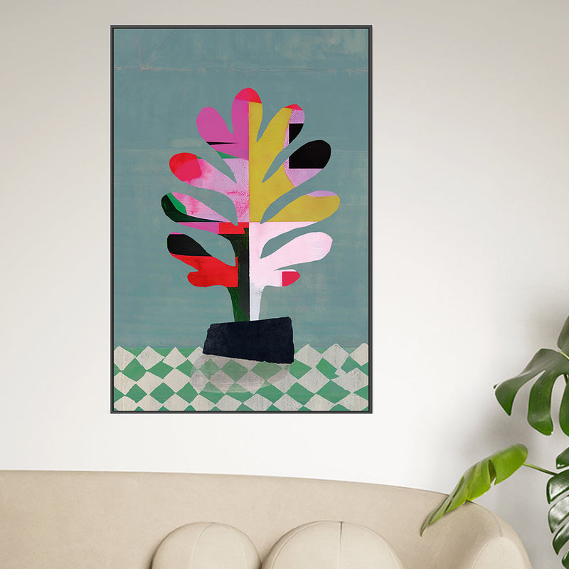 wall-art-print-canvas-poster-framed-Colourful Plant , By Rogério Arruda-GIOIA-WALL-ART