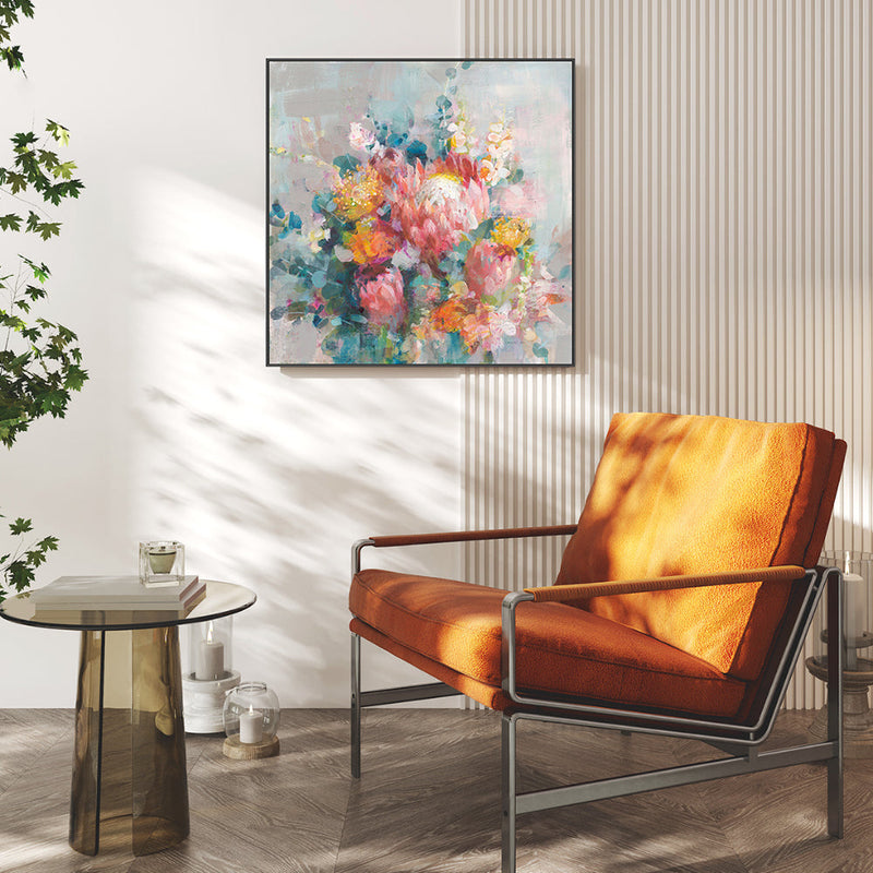 wall-art-print-canvas-poster-framed-Colourful Proteas , By Danhui Nai-GIOIA-WALL-ART