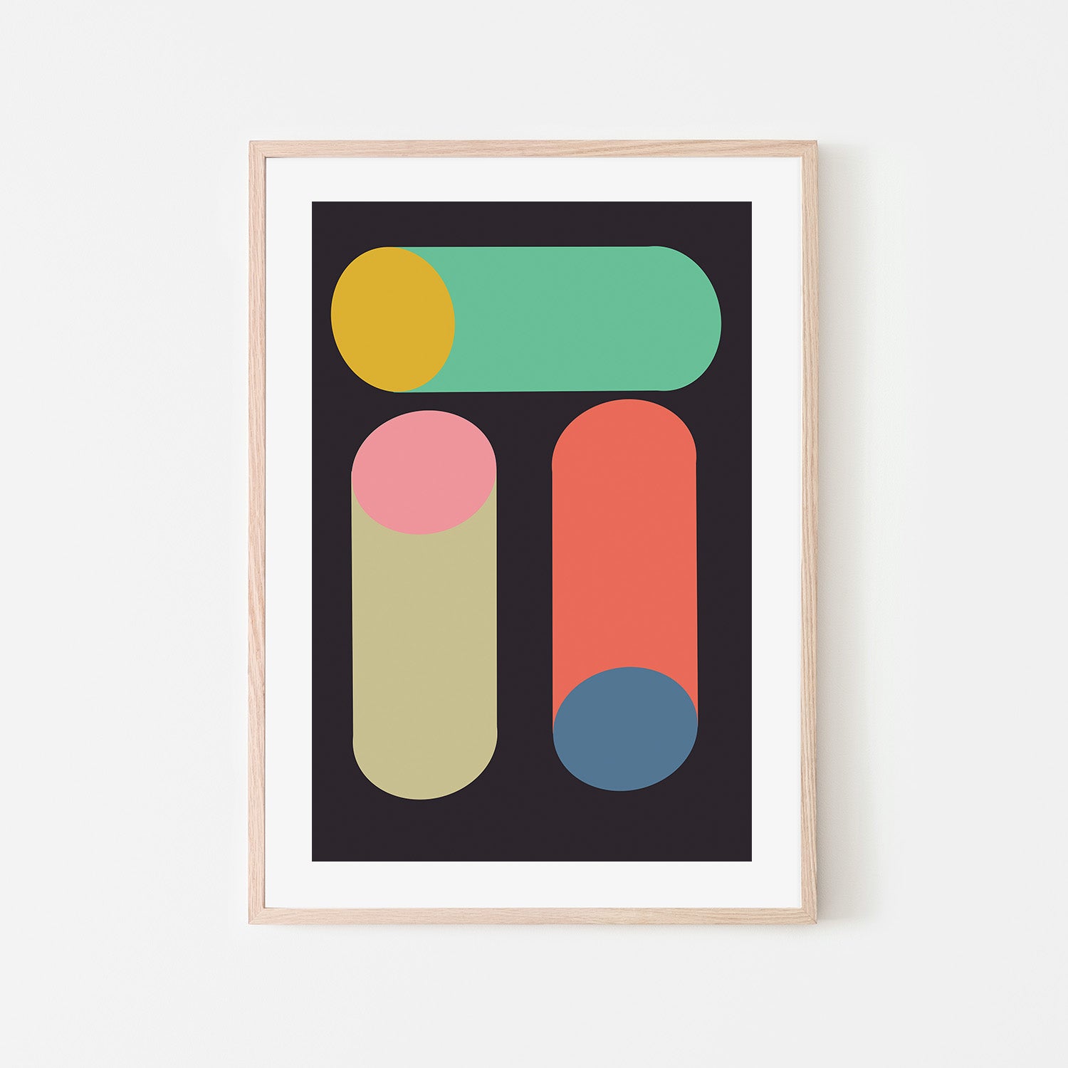 wall-art-print-canvas-poster-framed-Colourful Tubes , By JL Design-6
