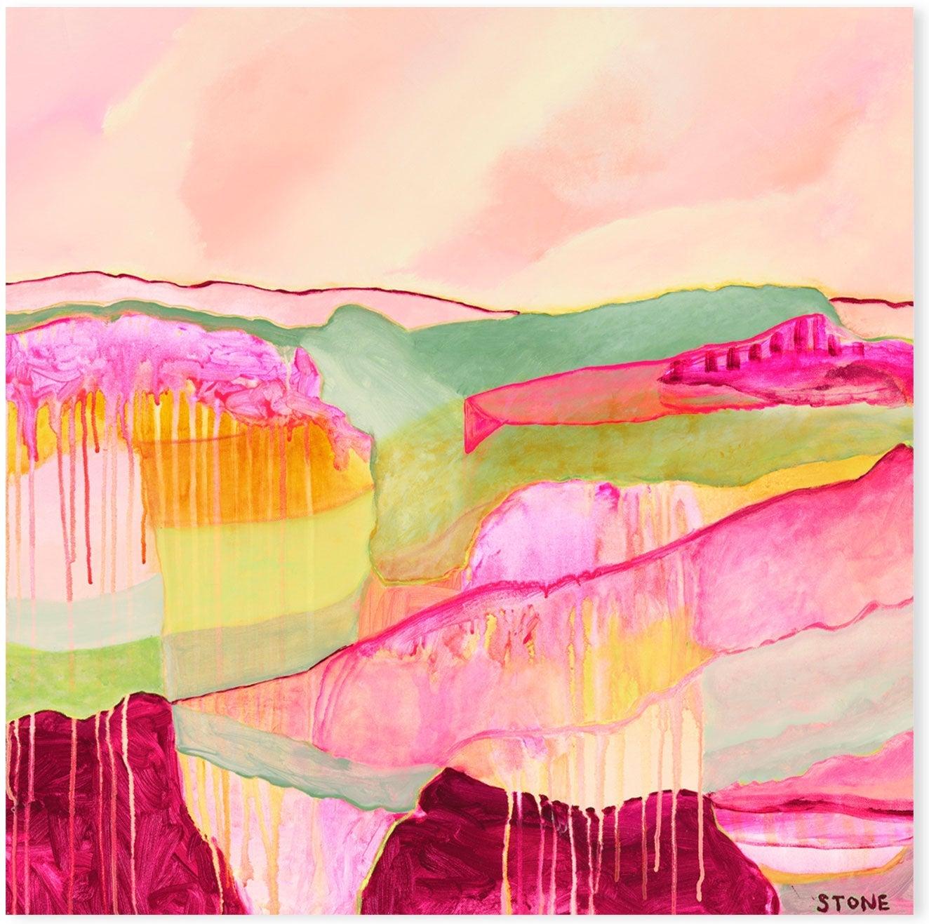 wall-art-print-canvas-poster-framed-Colours Melting , By Belinda Stone-GIOIA-WALL-ART