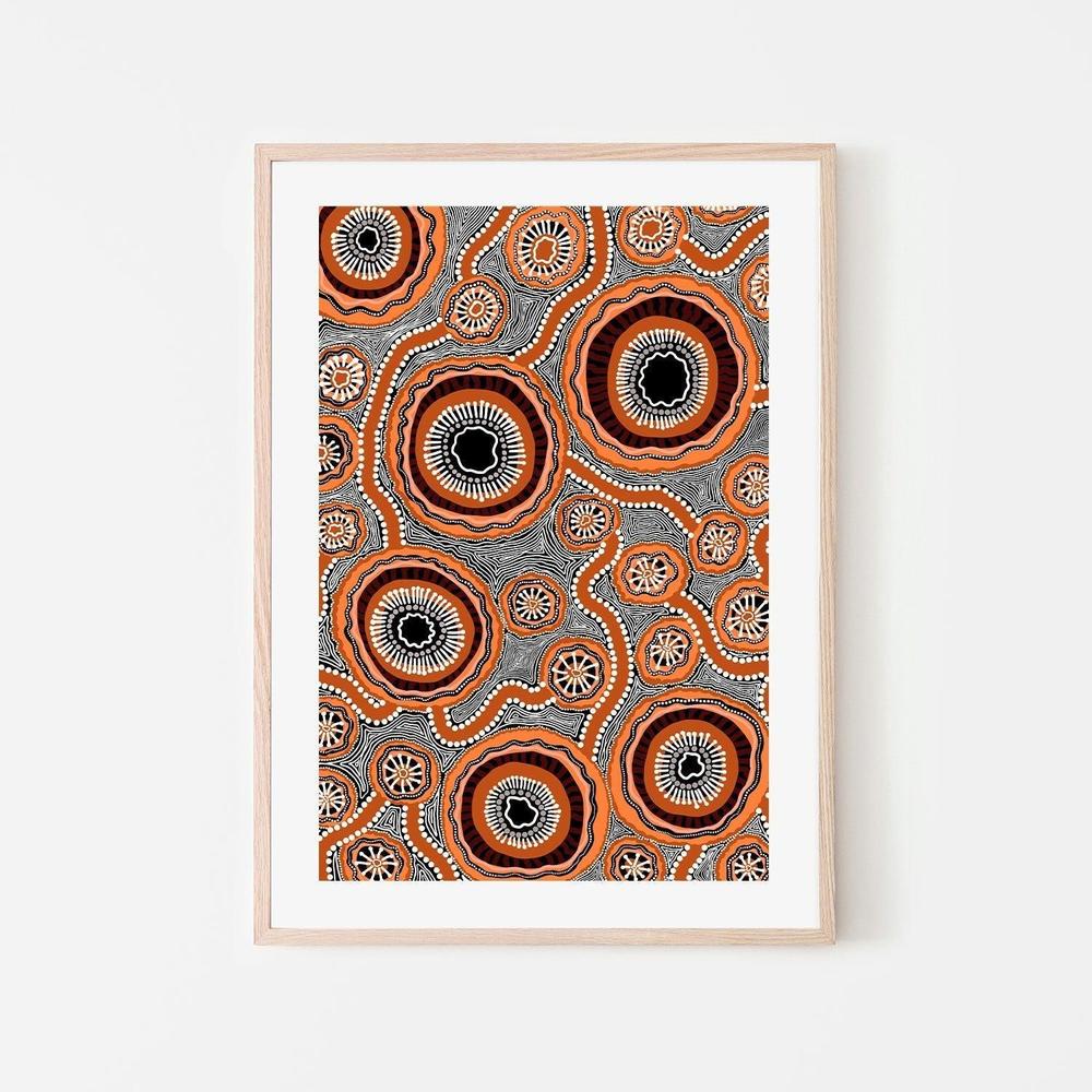 wall-art-print-canvas-poster-framed-Connection, Brown-by-Leah Cummins-Gioia Wall Art