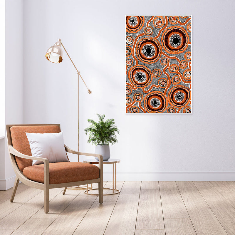 wall-art-print-canvas-poster-framed-Connection, Brown-by-Leah Cummins-Gioia Wall Art
