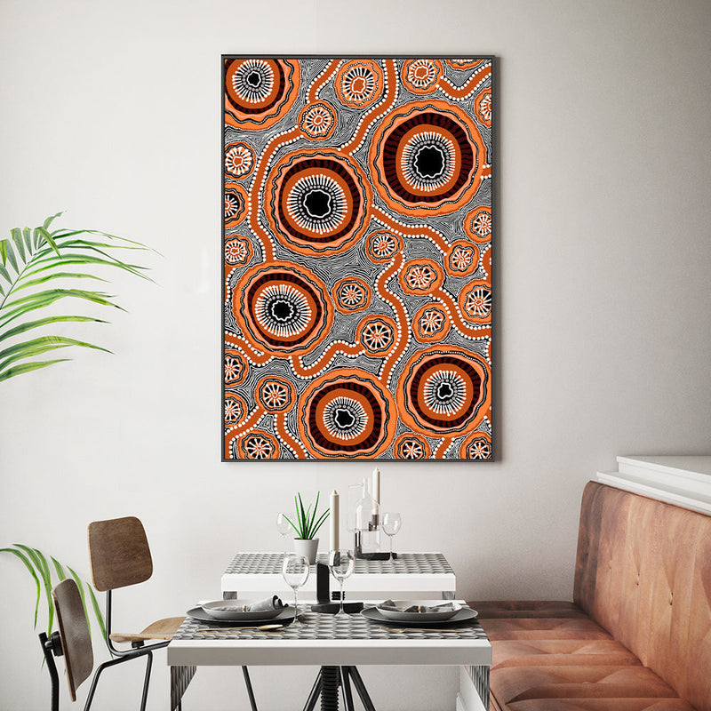 wall-art-print-canvas-poster-framed-Connection Brown Edition-by-Leah Cummins-Gioia Wall Art