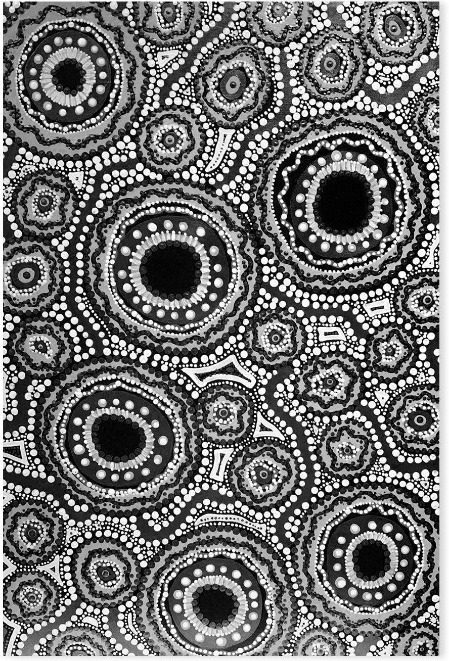 wall-art-print-canvas-poster-framed-Connections, Black and White-by-Leah Cummins-Gioia Wall Art