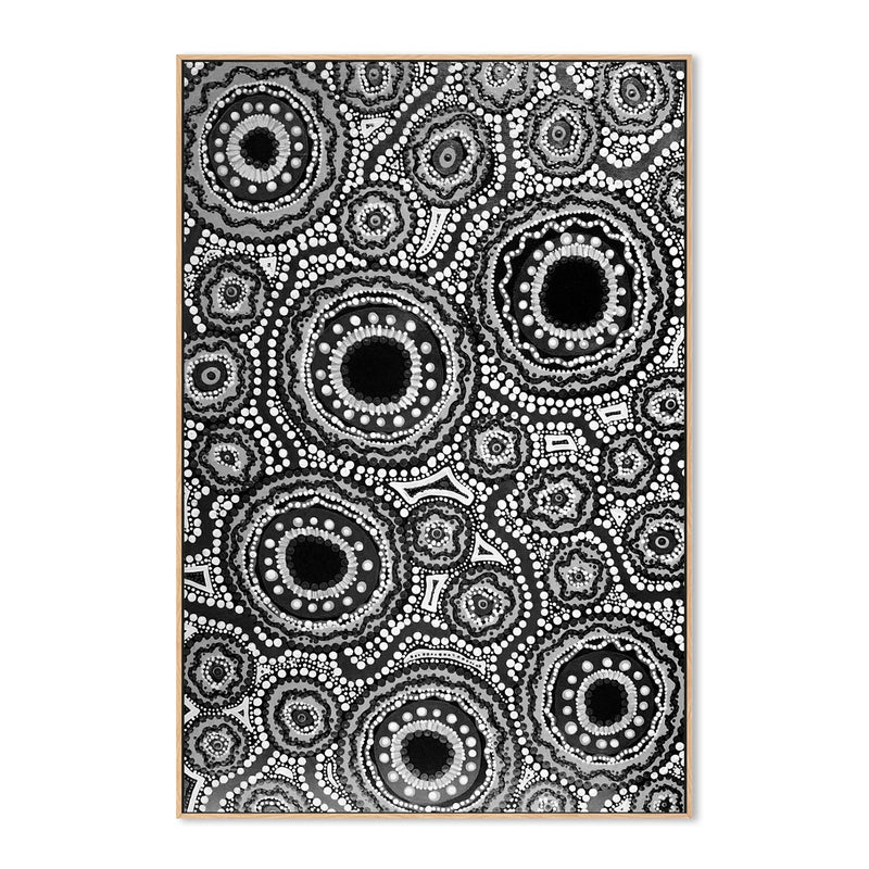 wall-art-print-canvas-poster-framed-Connections, Black and White-by-Leah Cummins-Gioia Wall Art