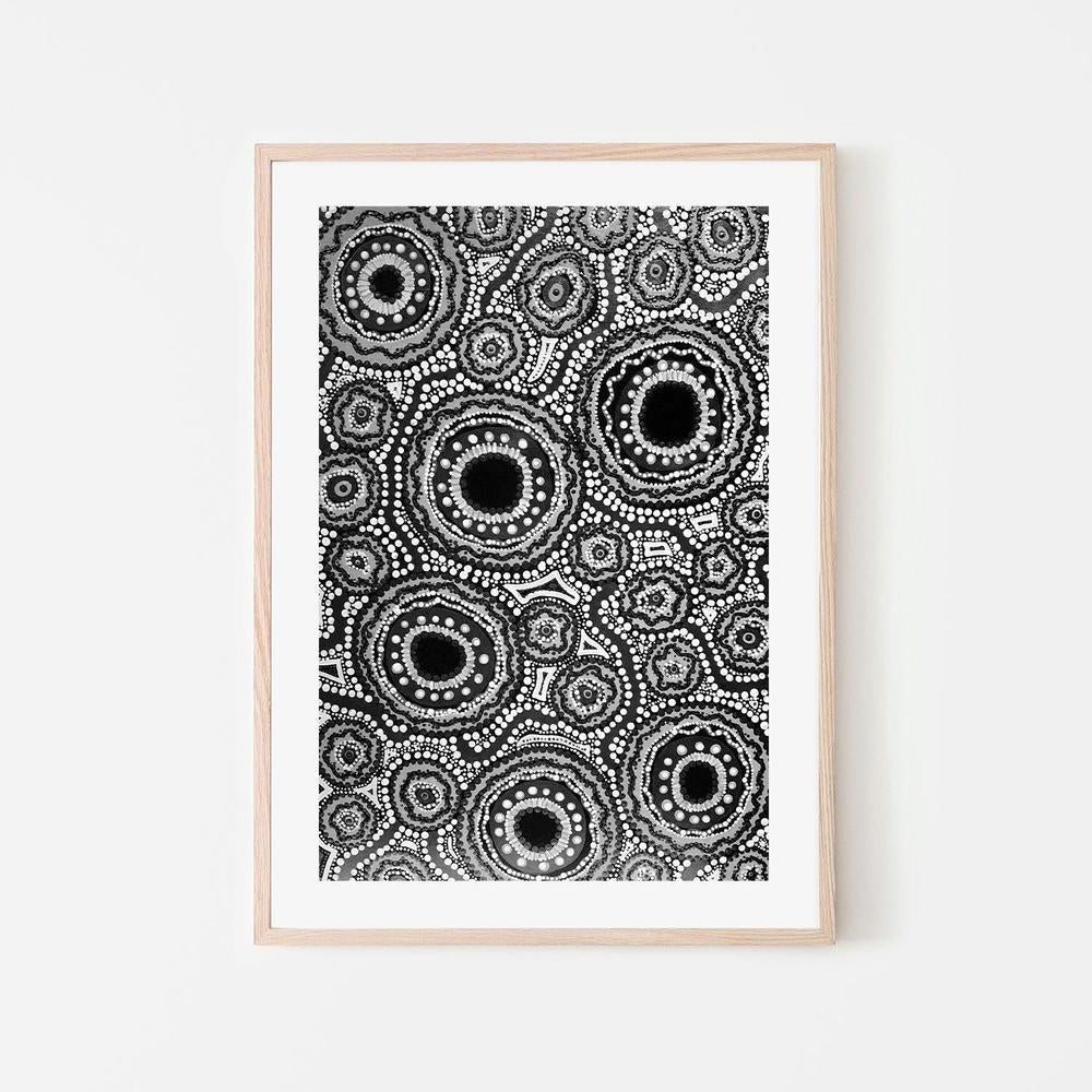 wall-art-print-canvas-poster-framed-Connections, Black and White-by-Leah Cummins-Gioia Wall Art