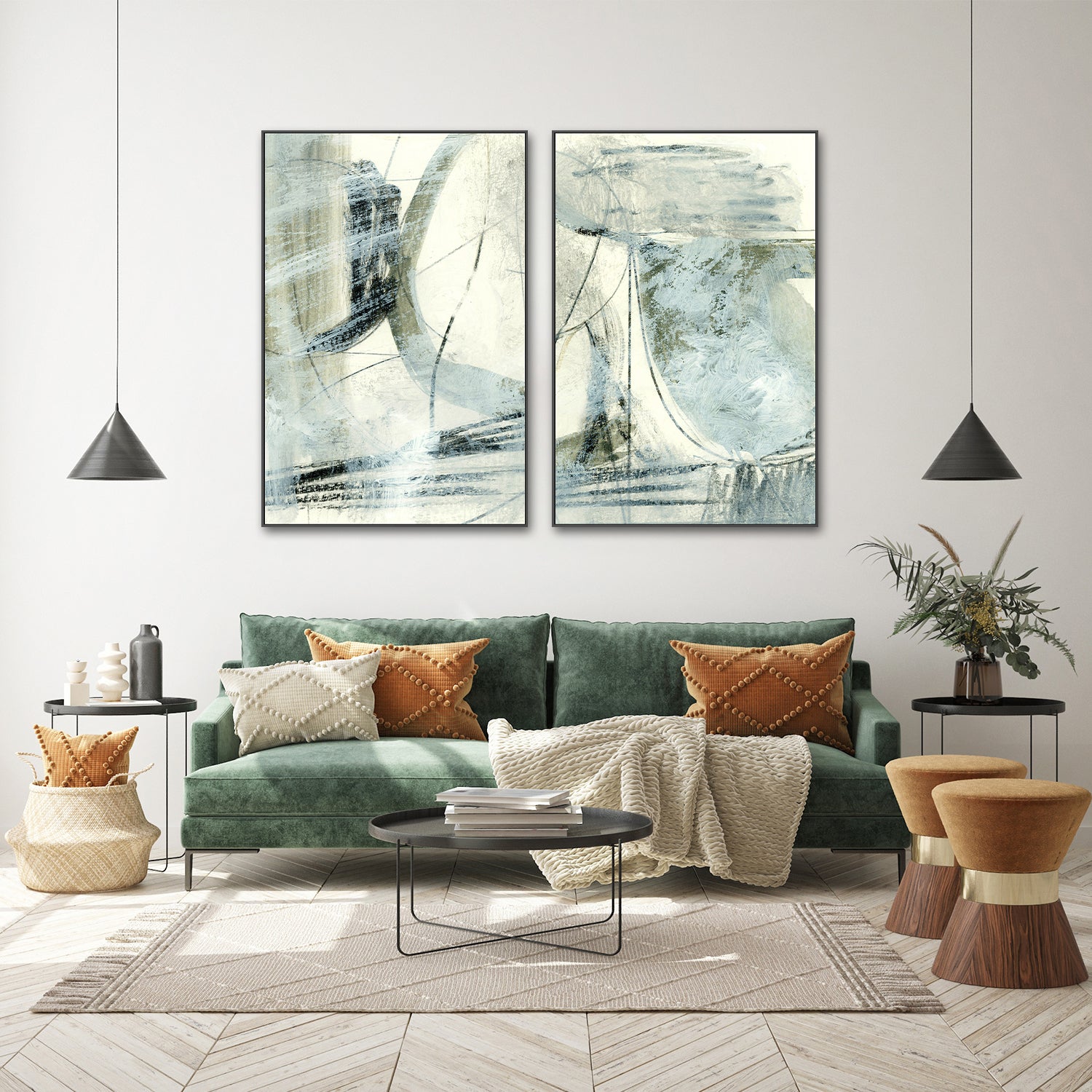 wall-art-print-canvas-poster-framed-Contemporary, Set of 2-7