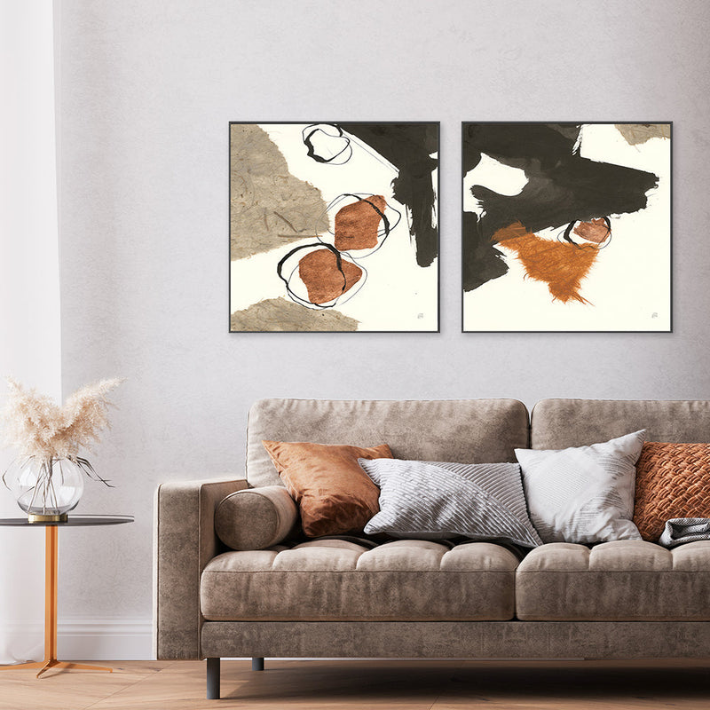 wall-art-print-canvas-poster-framed-Copper Linked, Set of 2-by-Chris Paschke-Gioia Wall Art
