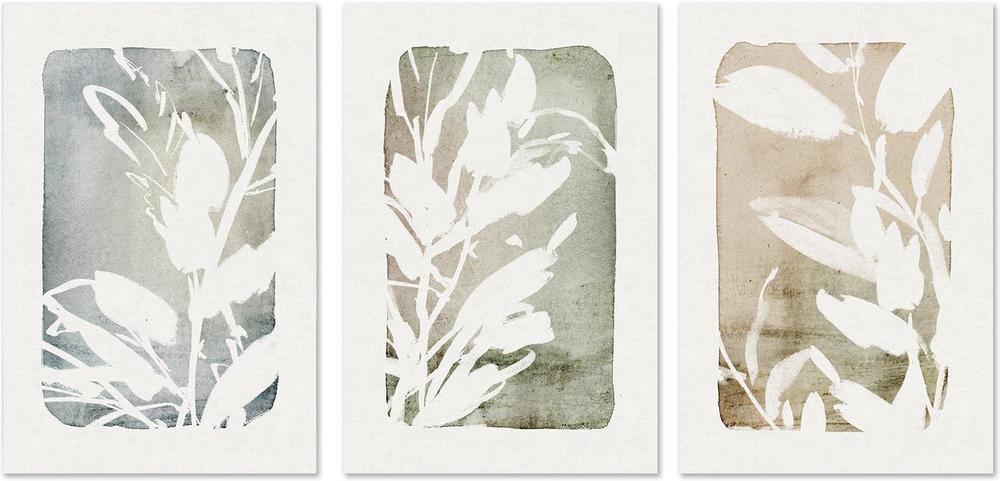 wall-art-print-canvas-poster-framed-Cottage Floral, Style A, Style B & Style C, Set Of 3-by-Dear Musketeer Studio-Gioia Wall Art