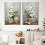 wall-art-print-canvas-poster-framed-Cottage Gardening, Style A & Style B, Set Of 2 , By Danhui Nai-GIOIA-WALL-ART
