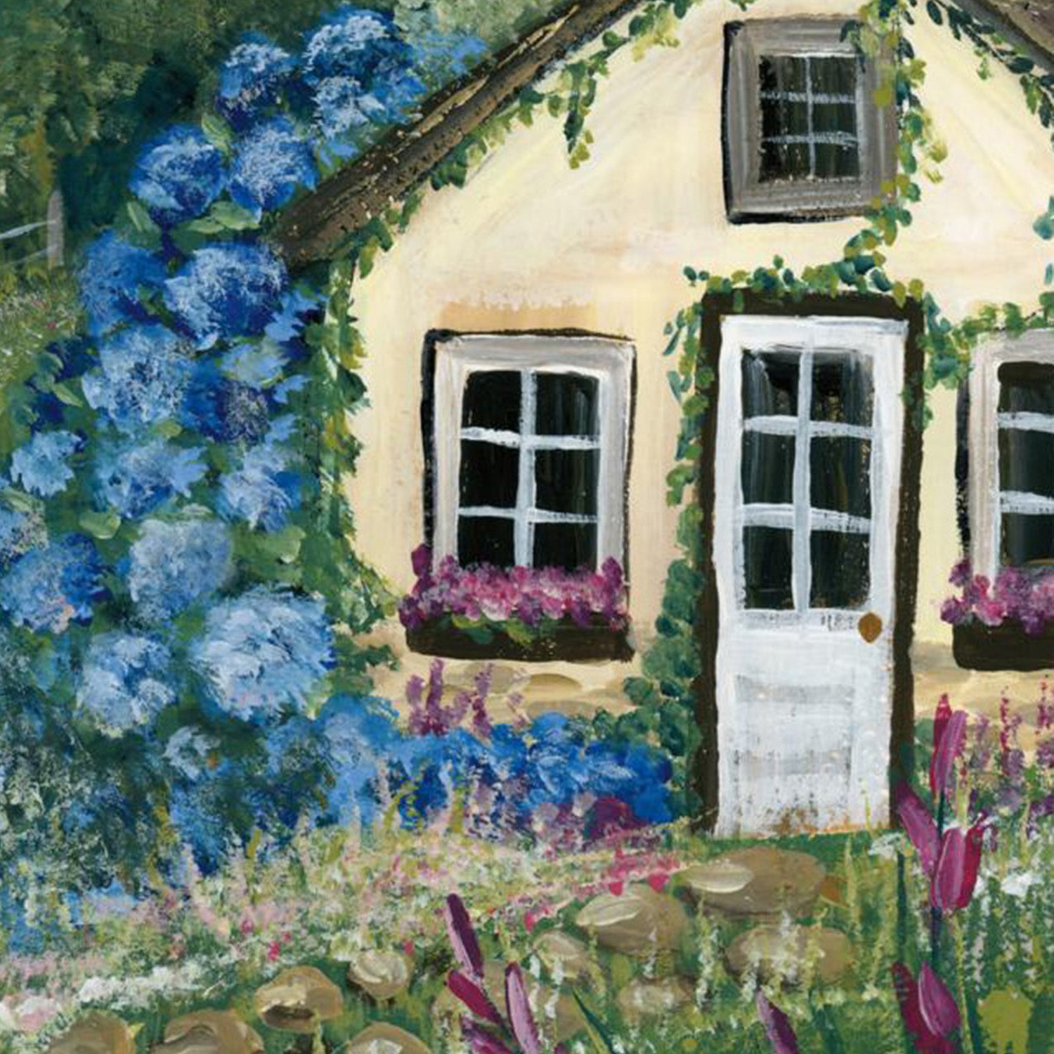 wall-art-print-canvas-poster-framed-Country Cottage, Style C & D, Set Of 2-15
