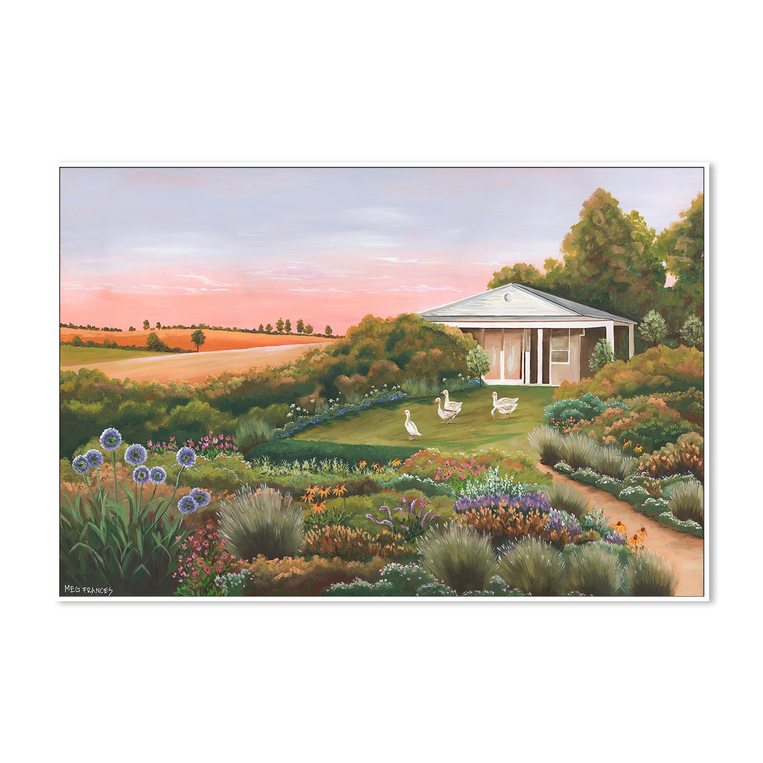 wall-art-print-canvas-poster-framed-Country Garden-5