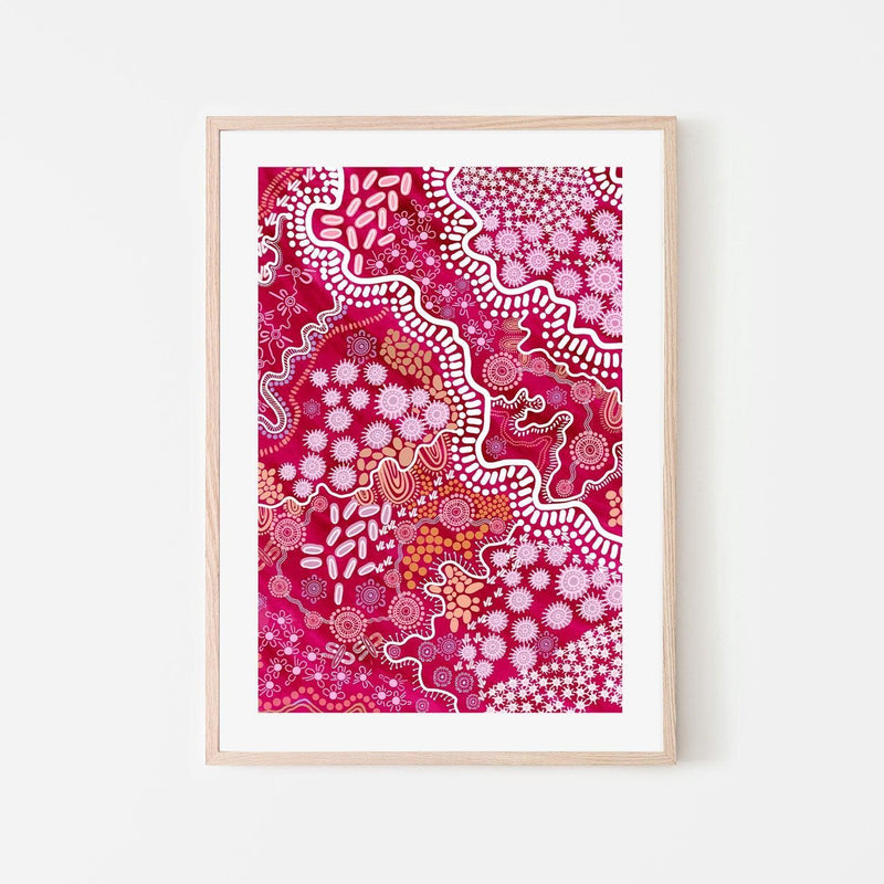 wall-art-print-canvas-poster-framed-Country In Colour Pink-by-Leah Cummins-Gioia Wall Art