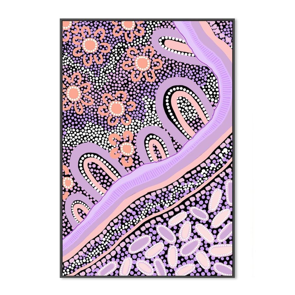 wall-art-print-canvas-poster-framed-Country In Colour Purple Blush-by-Leah Cummins-Gioia Wall Art