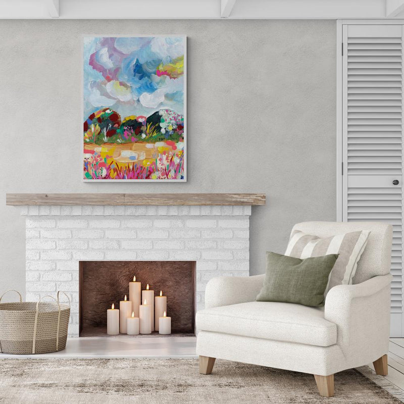 wall-art-print-canvas-poster-framed-Country Road Path-by-Lia Nell-Gioia Wall Art